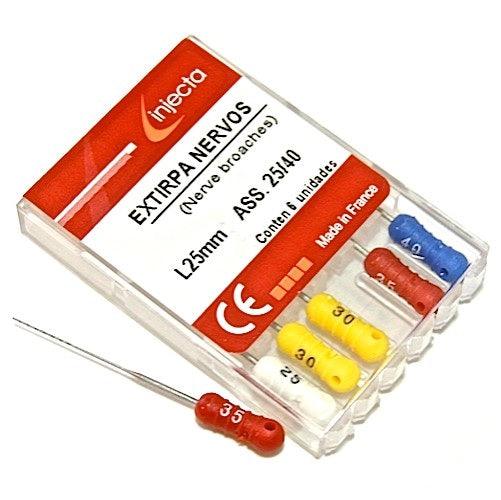 Extirpa Nervos 25 a 40 25MM Caixa com 6 Un - Injecta - Dental Access