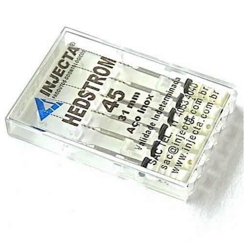 Limas Hedstrom 45 31mm Caixa Com 6 Unidades - Injecta - Dental Access