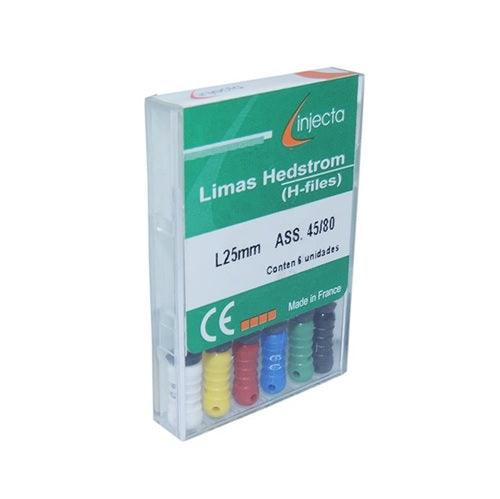 Limas Hedstron 45 a 80 Sortida 25MM Caixa com 6 Unidades - Injecta - Dental Access