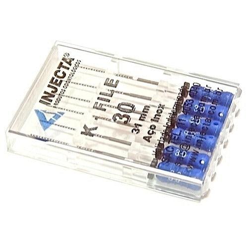 Limas K-file 30 31mm Caixa Com 6 Unidades - Injecta - Dental Access
