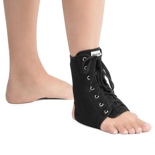 Estabilizador para Tornozelo (Lona Preta) Haste Flexível - Mercúr - Dental Access