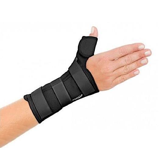 Órtese Punho Tala Polegar Direito (Lona) Preta - Mercur - Dental Access