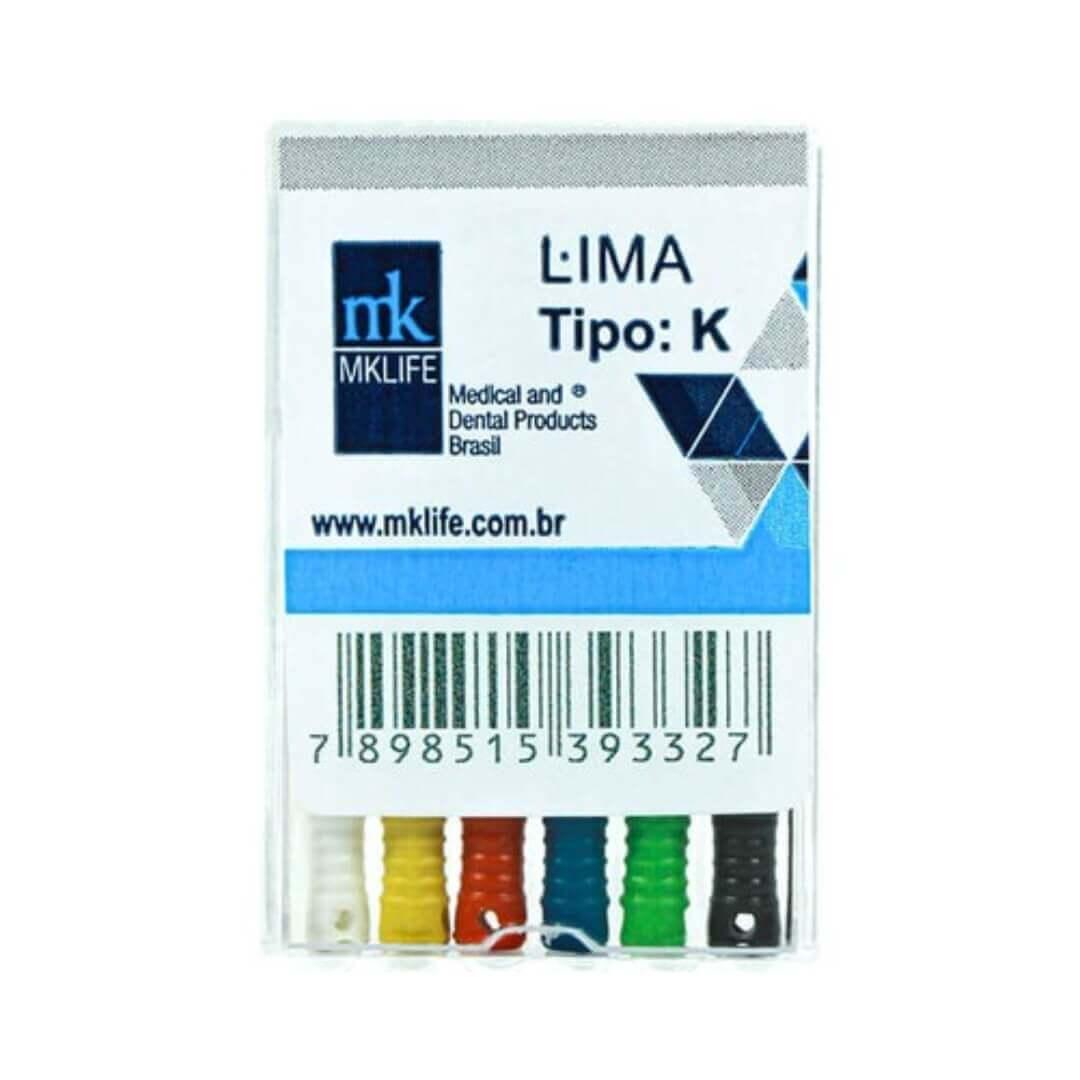 Lima Tipo K 31mm Caixa com 6 Unidades - MK Life - Dental Access