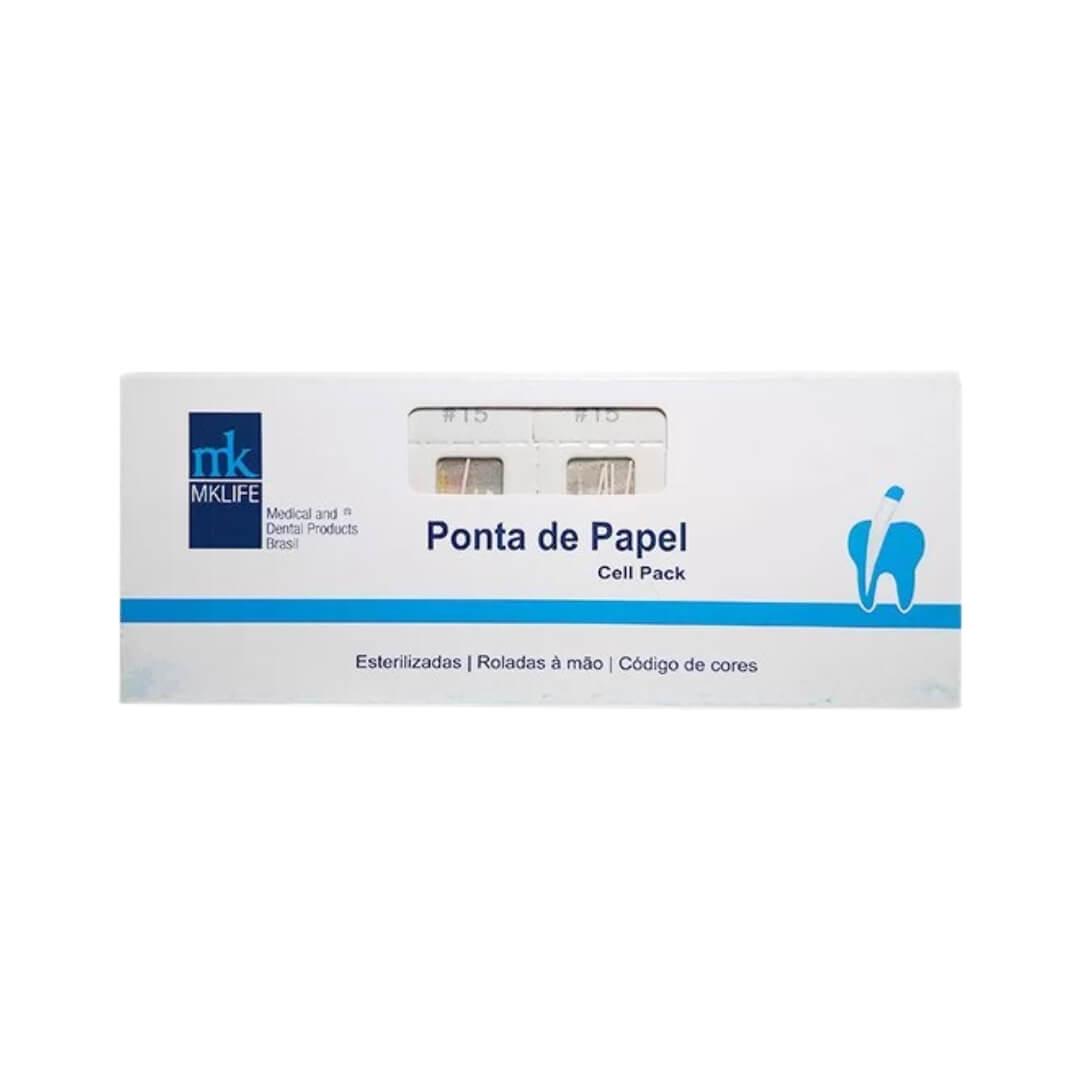 Ponta De Papel Absorvente Cell Pack Estéril 180 Unidades - Mk Life - Dental Access