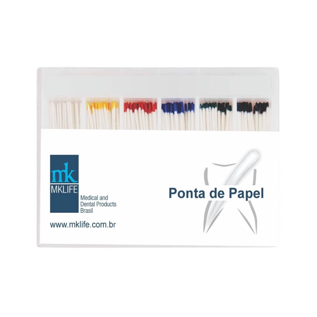 Ponta de Papel com 200 Unidades - Mk Life - Dental Access