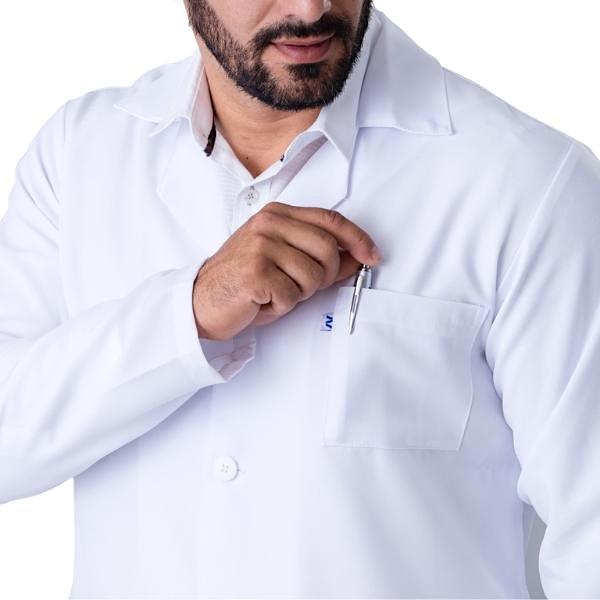 Jaleco Unisex Oxford Manga Longa Básico - Namastê - Dental Access