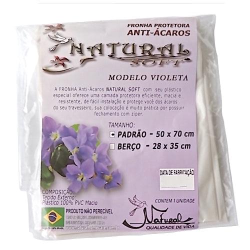 Fronha Impermeável Anti-Ácaro Modelo Violeta - Natural Home Care - Dental Access