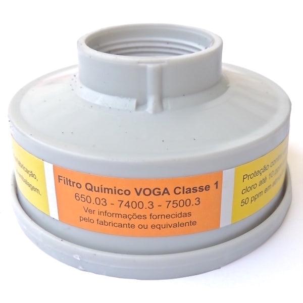Filtro Químico Classe 1 para Vapres Orgânicos (VO) e Gaxes ácidos (GA) - Plastcor - Dental Access