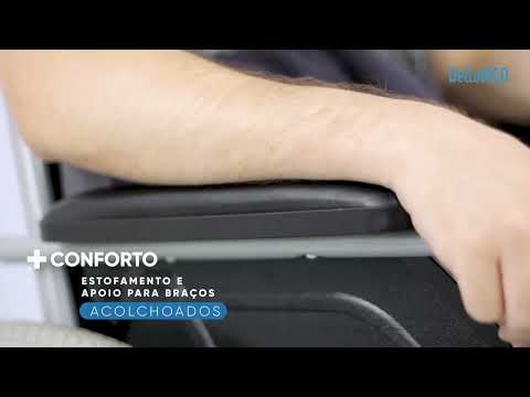 Cadeira de Rodas Dobrável em Aço D100 - Dellamed