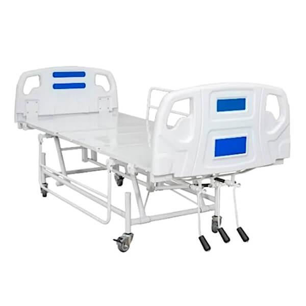 Cama Hospitalar Fawler Cabeceira Injetada 3 Manivelas MR 366 - Renovar - Dental Access