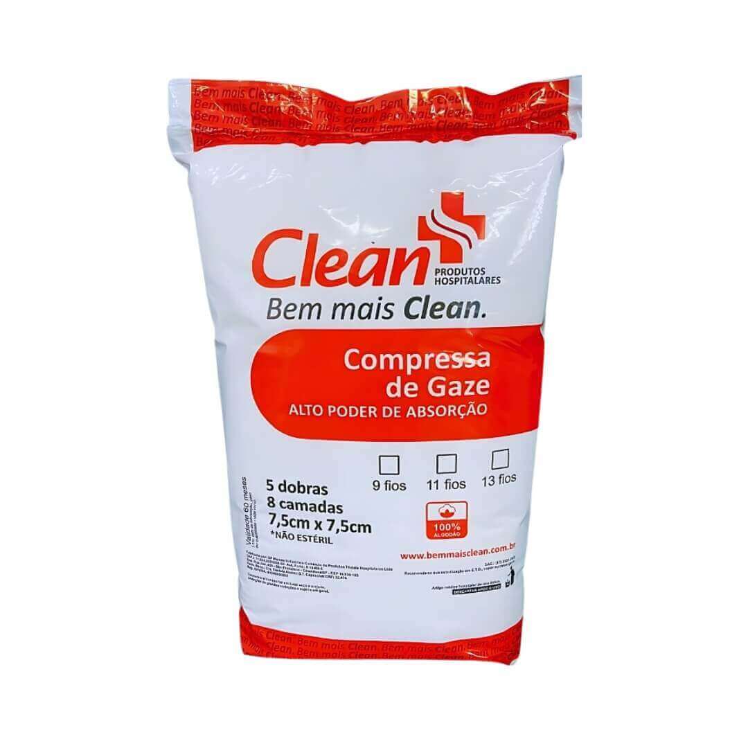 Compressa de Gaze não Estéril Clean 13 Fios 500 Un - SP Marcas - Dental Access