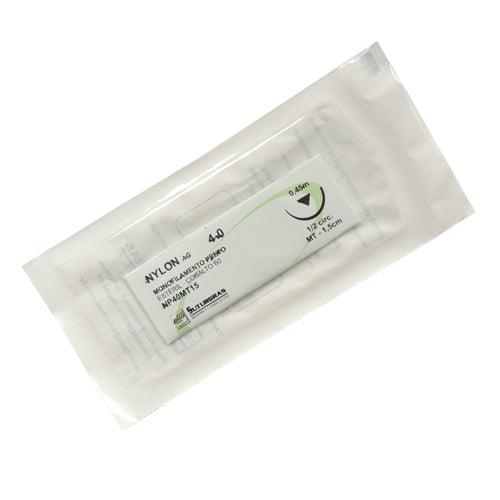 Fio de Sutura Nylon Preto Agulhado 1/2 Triangular 15mm UN - Suturbras - Dental Access