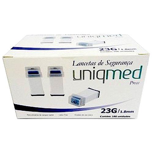 Lancetas de Segurança Uniqmed Press 1,8mm 100 Unidades - SG - Dental Access